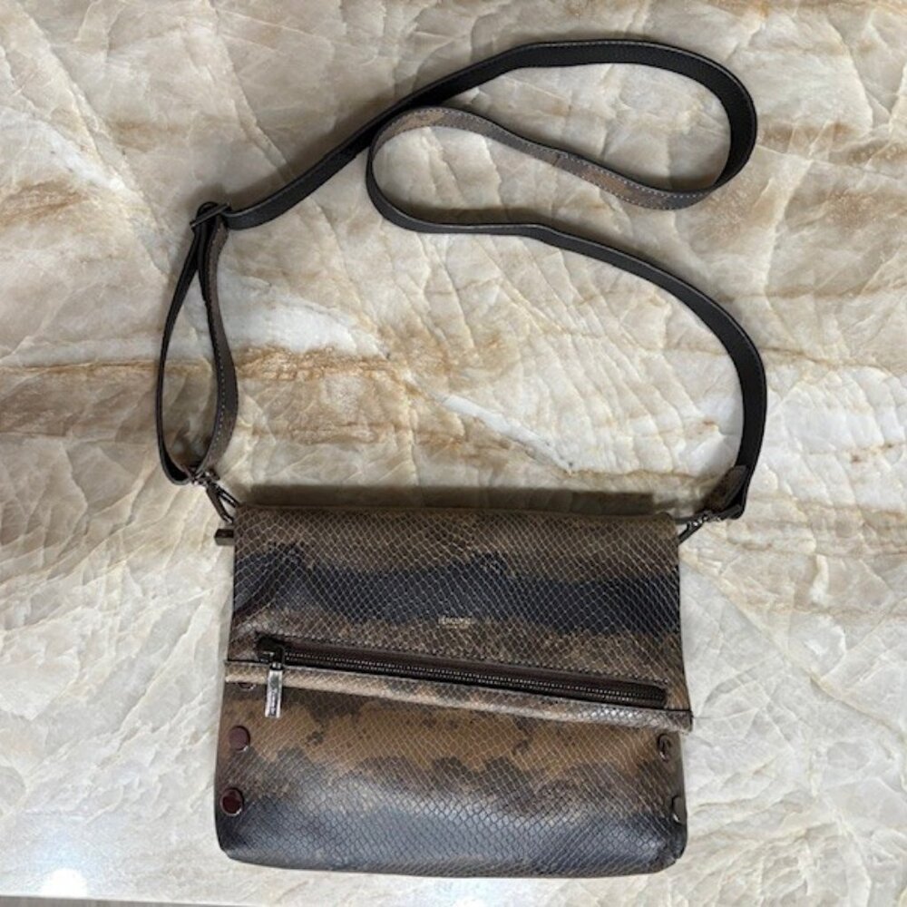 Hammitt Vip Medium Java Snake Crossbody Clutch Ba… - image 2